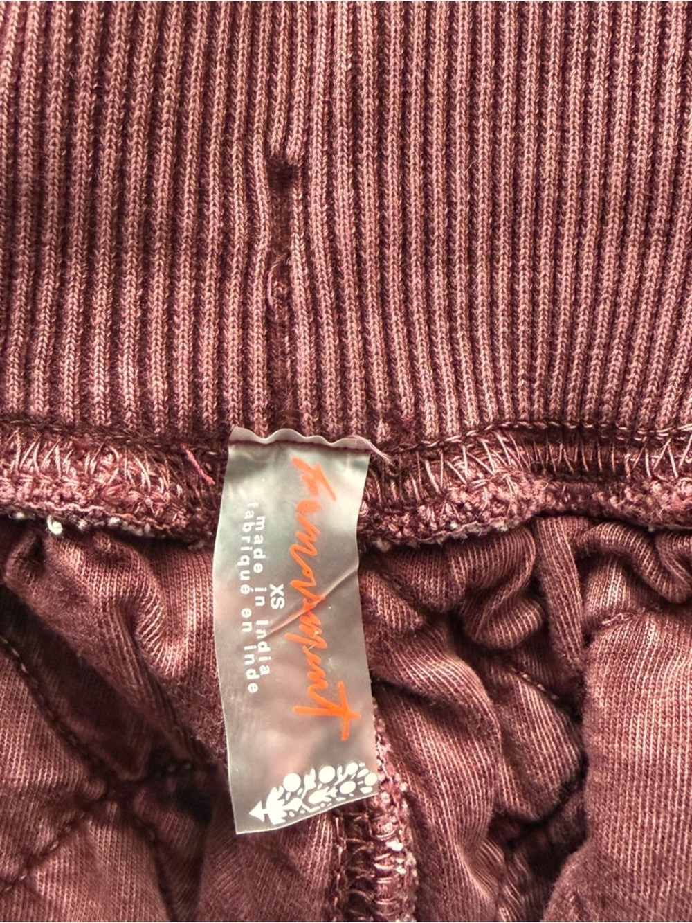 Free People Movement Countdown Quilted Jogger Size XS NWT - Picture 3 of 7